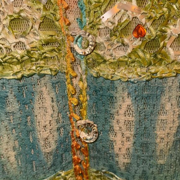 Vtg Sandy Starkman Button Cardigan sweater size Medium - Picture 4 of 8